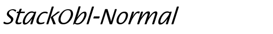 StackObl-Normal - Download Thousands of Free Fonts at FontZone.net