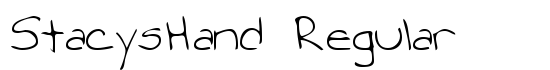 StacysHand Regular - Download Thousands of Free Fonts at FontZone.net