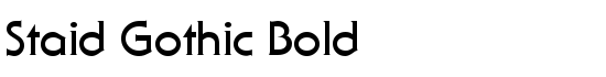Staid Gothic Bold - Download Thousands of Free Fonts at FontZone.net