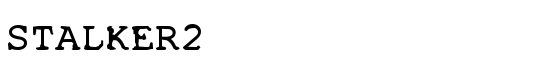 STALKER2 - Download Thousands of Free Fonts at FontZone.net