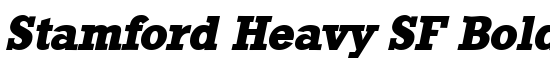 Stamford Heavy SF Bold Italic - Download Thousands of Free Fonts at FontZone.net