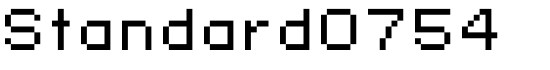 Standard0754 - Download Thousands of Free Fonts at FontZone.net
