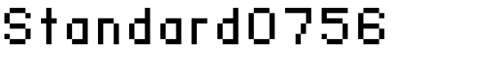 Standard0756 - Download Thousands of Free Fonts at FontZone.net