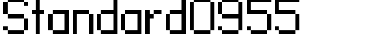 Standard0955 - Download Thousands of Free Fonts at FontZone.net