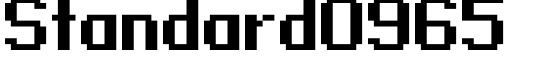 Standard0965 - Download Thousands of Free Fonts at FontZone.net