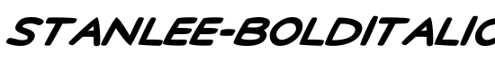 StanLee-BoldItalic - Download Thousands of Free Fonts at FontZone.net