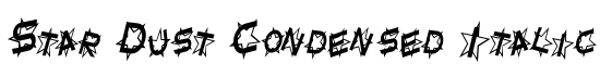 Star Dust Condensed Italic - Download Thousands of Free Fonts at FontZone.net