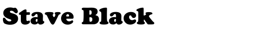 Stave Black - Download Thousands of Free Fonts at FontZone.net