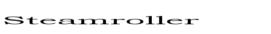 Steamroller - Download Thousands of Free Fonts at FontZone.net