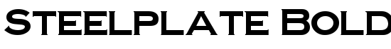 Steelplate Bold - Download Thousands of Free Fonts at FontZone.net