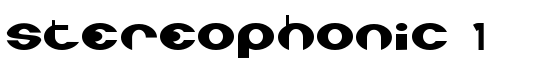 Stereophonic 1 - Download Thousands of Free Fonts at FontZone.net