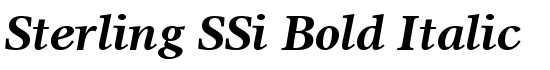 Sterling SSi Bold Italic - Download Thousands of Free Fonts at FontZone.net