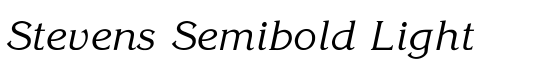 Stevens Semibold Light - Download Thousands of Free Fonts at FontZone.net