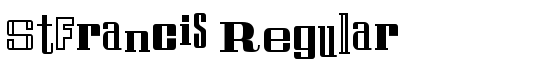 StFrancis Regular - Download Thousands of Free Fonts at FontZone.net