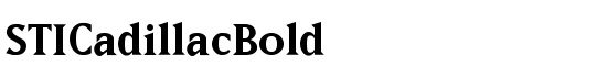 STICadillacBold - Download Thousands of Free Fonts at FontZone.net