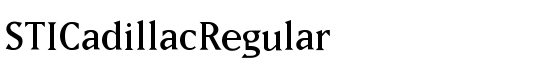 STICadillacRegular - Download Thousands of Free Fonts at FontZone.net