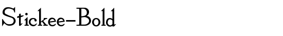 Stickee-Bold - Download Thousands of Free Fonts at FontZone.net