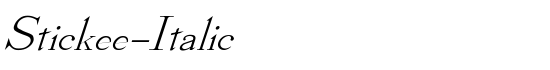 Stickee-Italic - Download Thousands of Free Fonts at FontZone.net