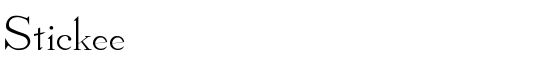 Stickee - Download Thousands of Free Fonts at FontZone.net