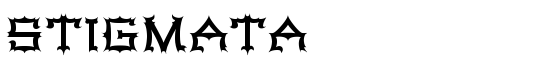 Stigmata - Download Thousands of Free Fonts at FontZone.net