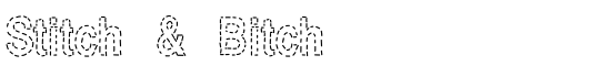 Stitch & Bitch - Download Thousands of Free Fonts at FontZone.net