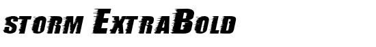 storm ExtraBold - Download Thousands of Free Fonts at FontZone.net