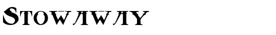 Stowaway - Download Thousands of Free Fonts at FontZone.net