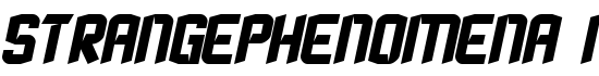 StrangePhenomena normal - Download Thousands of Free Fonts at FontZone.net