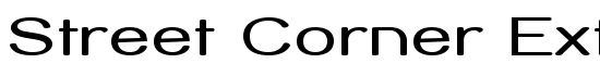 Street Corner Extend - Download Thousands of Free Fonts at FontZone.net