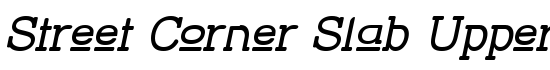 Street Corner Slab Upper Obl - Download Thousands of Free Fonts at FontZone.net