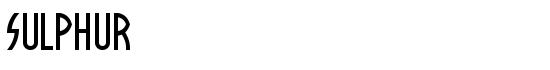 Sulphur - Download Thousands of Free Fonts at FontZone.net