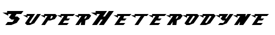 SuperHeterodyne - Download Thousands of Free Fonts at FontZone.net