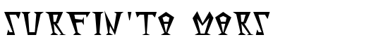 Surfin'ta Mars - Download Thousands of Free Fonts at FontZone.net