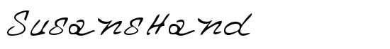 SusansHand - Download Thousands of Free Fonts at FontZone.net