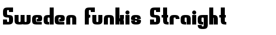 Sweden Funkis Straight - Download Thousands of Free Fonts at FontZone.net