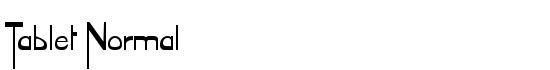 Tablet Normal - Download Thousands of Free Fonts at FontZone.net