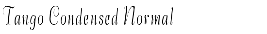 Tango-Condensed Normal - Download Thousands of Free Fonts at FontZone.net