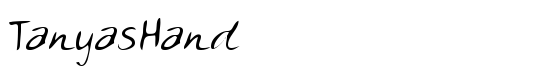TanyasHand - Download Thousands of Free Fonts at FontZone.net