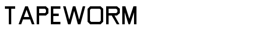 Tapeworm - Download Thousands of Free Fonts at FontZone.net