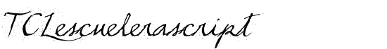 TCLescuelerascript - Download Thousands of Free Fonts at FontZone.net