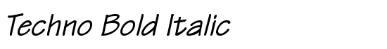 Techno Bold Italic - Download Thousands of Free Fonts at FontZone.net