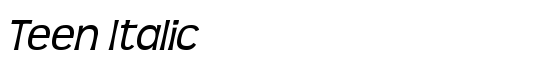 Teen Italic - Download Thousands of Free Fonts at FontZone.net