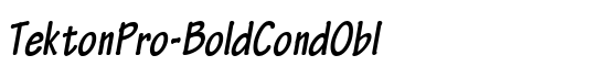 TektonPro-BoldCondObl - Download Thousands of Free Fonts at FontZone.net