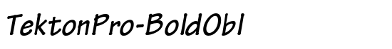 TektonPro-BoldObl - Download Thousands of Free Fonts at FontZone.net