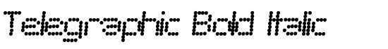Telegraphic Bold Italic - Download Thousands of Free Fonts at FontZone.net