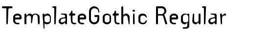 Download TemplateGothic Regular Font - Thousands of fonts to download ...