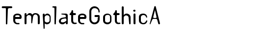 Download TemplateGothicA font free! More than 50000 fonts to download ...