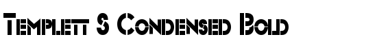 Templett S Condensed Bold - Download Thousands of Free Fonts at FontZone.net