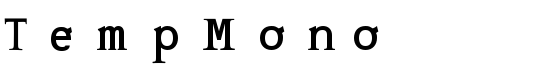 TempMono - Download Thousands of Free Fonts at FontZone.net