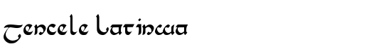 Tencele Latinwa - Download Thousands of Free Fonts at FontZone.net